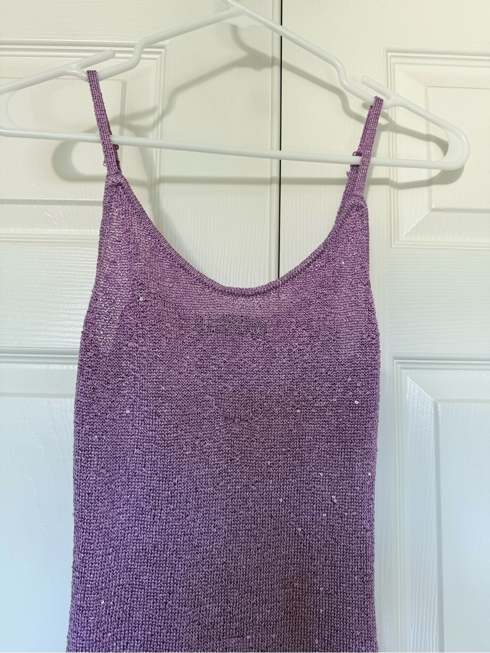 White Fox Boutique Lavender Knit Midi Tank Dress